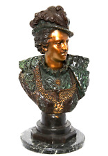 Antique Bronze Bust, French Nobleman, 