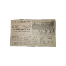 Hotel Conewago Post Card Mt. Gretna Pa. Benjamin Franklin Stamp 1926 Advertising picture