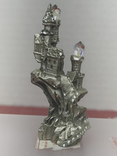 Pewter Castle with Chrystals  1992 MasterWorks Fine pewter 2.75