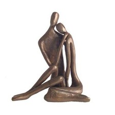 Danya B. A Couple's Embrace Bronze Sculpture, Contemporary Sand,Art Sculptures picture
