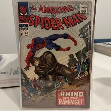 AMAZING SPIDER-MAN #43 1966 1st Full App Mary Jane Watson Origin Rhino picture
