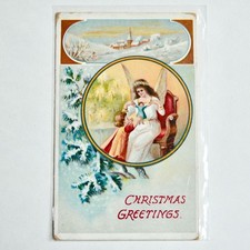 1911 Antique Christmas Postcard Greetings picture