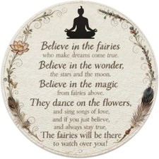 Vintage Yoga Meditation Round Tin Metal Signs Home Décor Wall Art 8x8Inch Plaque picture