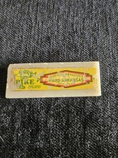 Vintage Pike Norton Hard Arkansas Pocket Sharpening Stone 2” Labeled Penknife picture