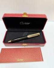 Cartier Diabolo Black & Gold Ballpoint Pen Luxury  Gift w/ Box picture