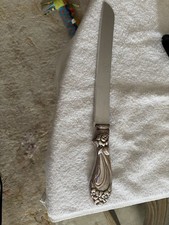 Hazorfim Challah Knife ~ Sterling Silver 925 Handle ~ 13 1/2