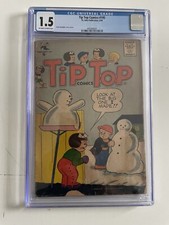 🔥👇PRICE LOWERED🔥CGC 1.5GoldenAge Tip Top#195 Nancy Sluggo-Early Peanuts-1949 picture