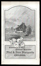 Vintage Flint & Pere Marquette Saginaw Valley Railroad Business Card picture