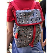 Harveys Disney Parks Seatbelt Bag Mickey Minnie Americano Backpack EUC Patriotic picture