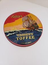 Vintage Riley's Variety Toffee Tin - Galleon Design  picture