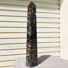 6.73lb  Natural Fireworks Garnet Obelisk Quartz Crystal Wand Point Healing picture