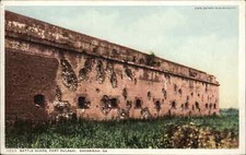 Savannah Georgia GA Ft Pulaski Battle Scars Detroit Publishing c1900s-20s PC picture