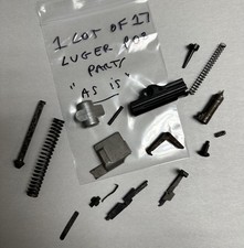 LOF OF 17 LUGER WWII P08  SPARE PARTS. picture