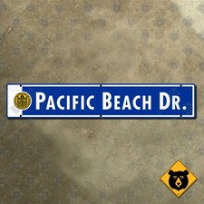 San Diego California Pacific Beach Drive street highway road sign 27x5 picture