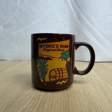 Vintage Myers’s Rum Original Dark Brown Coffee Mug Bar Promo Taiwan 4” Ceramic picture