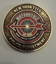 NYPD HIGHWAY PATROL UNIT 3 MOTORCYCLE GRAND CENTRAL Police Challenge COIN EMPIRE picture