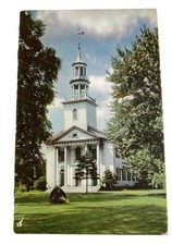 Congregational Church Standard Oil Ad ~ Tallmadge Ohio OH ~ Vintage Postcard picture