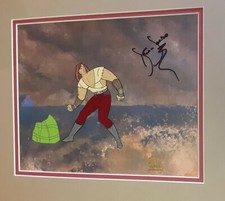 Hercules and Xena animation cel signed Kevin Sorbo picture