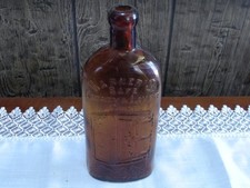 Antique Warner’s Safe Kidney & Liver Cure Amber Bottle – Rochester NY – Embossed picture