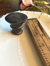 Vintage Large Dark Wood Round Lamp Finial picture