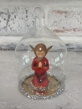 VTG Italian Hand Blown Glass Angel Christmas Ornament Nino Buffoni Italy picture