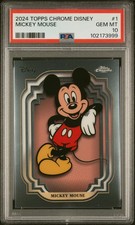 2024 Topps Chrome Disney Mickey Mouse #1 PSA 10 picture