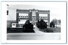 Durand Illinois IL RPPC Photo Postcard Junior Former High School c1950's picture
