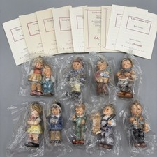 Vintage Hummel Figurines Goebel Christmas Holiday gifts 1999 90s Lot of 9 w COA picture