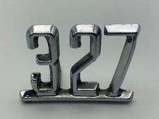 CHEVY CHEVROLET OEM 327 CAR EMBLEM REPAIR REPLACE RESTORE VINTAGE NUMBERS 64-67 picture