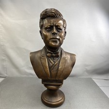 Original Marwal chalkware John F. Kennedy bust sculpted Sign by M.Lucchesi 1968 picture