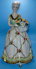 KPM Porcelain Figurine of a Lady Holding a Basket of Flowers picture