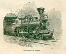 The American Railroad ANTIQUE Article from 1874 Harper's Monthly by Lyman Abbott picture