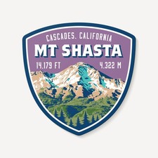 Mt. Shasta Cascades California Decal Sticker picture