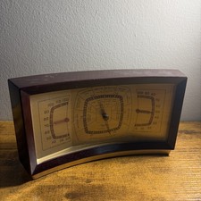 Vintage TAYLOR Curved Desktop Stormoguide Weather Instrument.   picture