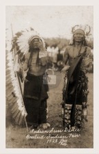 Rosebud SD Lakota Sioux Indians Reservation Sun Dancers RPPC Photo Postcard COPY picture