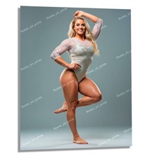 8x10 Thick  Female Gymnast Gymnastics Glamor EXCLUSIVE Photo Print C115 picture