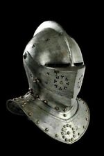 best look 18GA SCA LARP Medieval Knight Tournament Close Armor Helmet Replica picture
