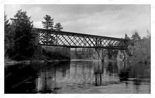 Ludlow Massachusetts circa 1900s Iron Truss Bridge Standard Postcard picture
