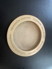 Hallmark Brass Golden Memories Treasured Moments Plate Vintage Trinket Dish picture