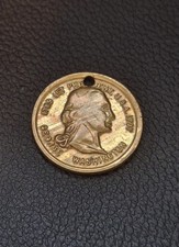 1789 USA 1ST PRESIDENT USA 1797 GEORGE WASHINGTON  MEDAL TOKEN-38MM picture