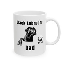 Black Labrador Dad 11oz Ceramic Coffee Mug WA22 picture