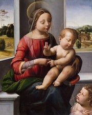 Catholic print picture- MADONNA AND CHILD SH15 - 8