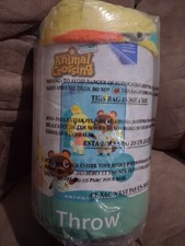 Animal Crossing: New Horizons Plush Throw Blanket Camp Site Fun 46x60in Tom Nook picture