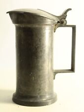 = 19th C.  Pewter Pub Tankard 1/2 Liter Measure, Marked EM, French picture