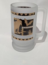 Kartchner Caverns Vintage Frosted Mug, Arizona State Park, Gold Bat, Spelunking  picture