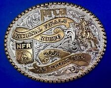 PRCA National Finals Rodeo NFR Las Vegas 2001 Montana Silversmiths Belt Buckle picture