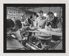 12X9.5 FRAMED 1964 SEBRING FORD COBRA KEN MILES PHIL REMINGTON PHOTO REPRO picture