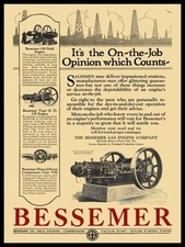 1922 Bessemer Gas Engines for Oil Field Jobs NEW Sign 24x30