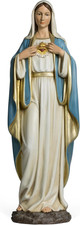 BC Catholic Immaculate Heart of Virgin Mary Statue, 24.5