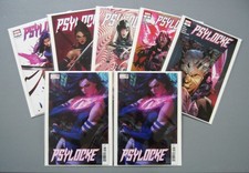 PSYLOCKE 1 2 3 4 5 & 2x ARTGERM VARIANT #1 - LOT OF 7 - BRAND NEW MYLAR picture